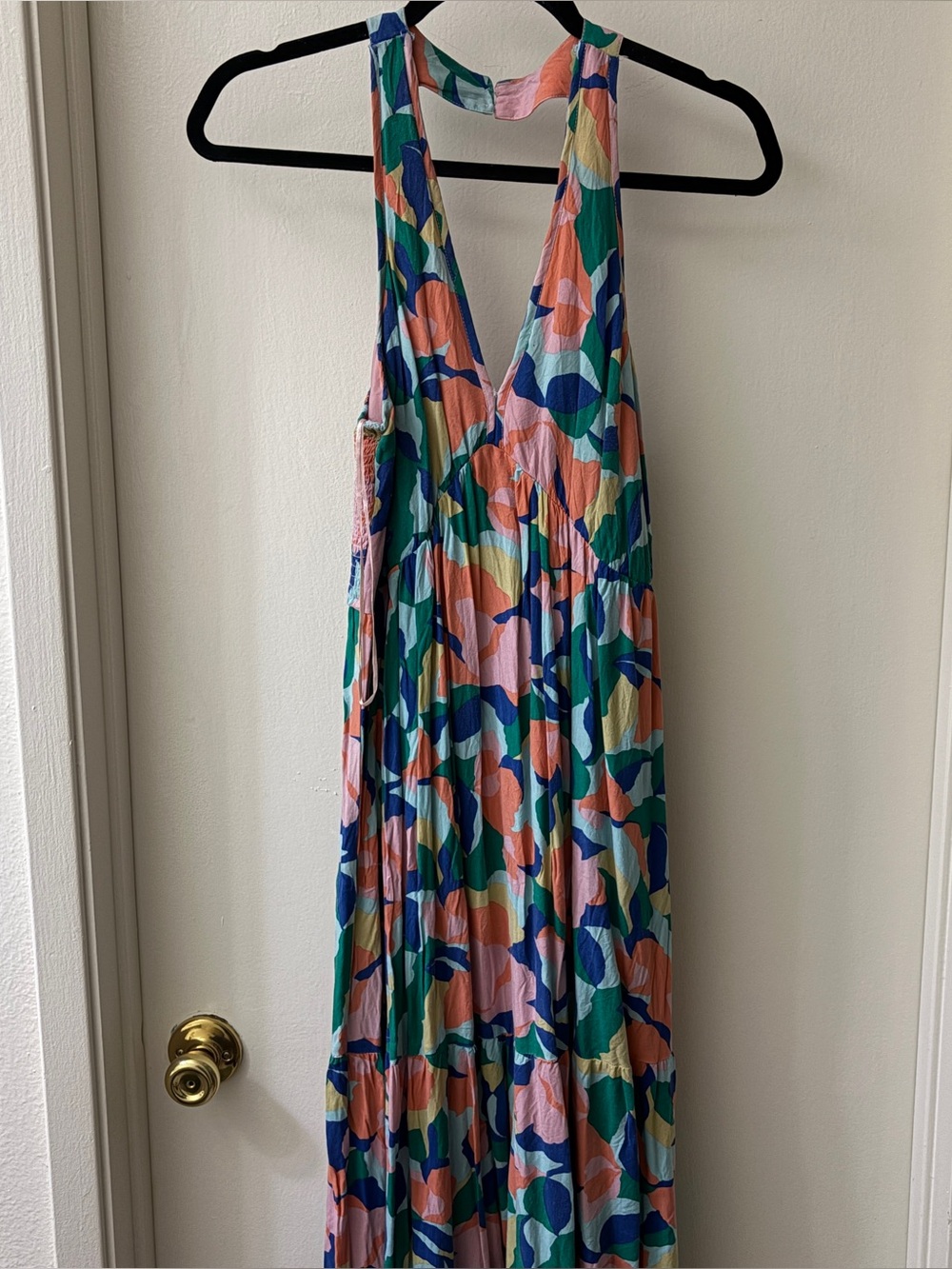 Women’s Sleeveless Printed One-Piece Dress in Multicolor
